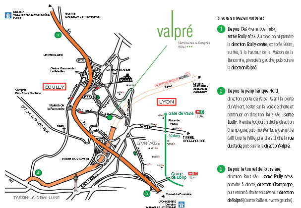 Plan d acces  Valpre